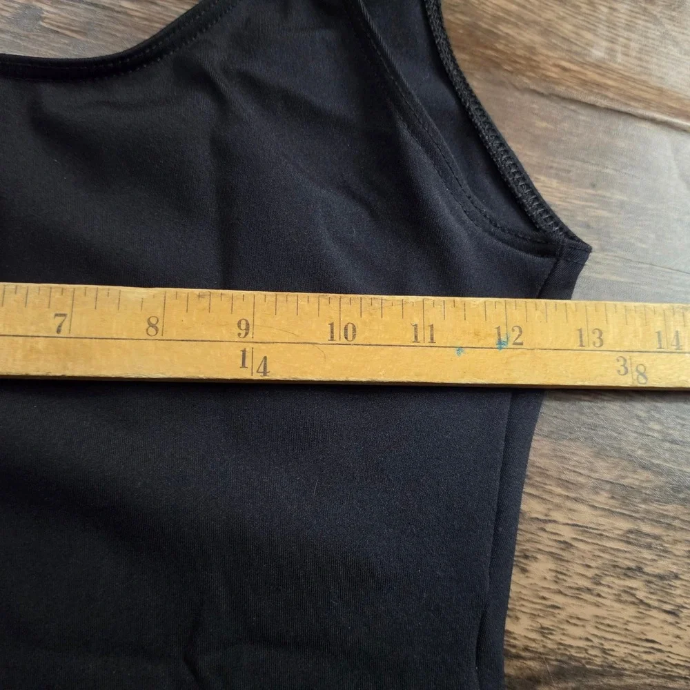 CAPEZIO Leotard Kids Medium Black Sleeveless Scoop Neck Dance Gymnastics‎